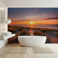 Serene desert dawn wallpaper for a peaceful study space, GD7888