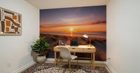 Textured desert landscape wall mural for an office feature wall, GD7888
