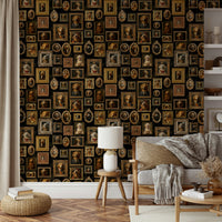 Collection of various dog breeds in vintage portrait style.

