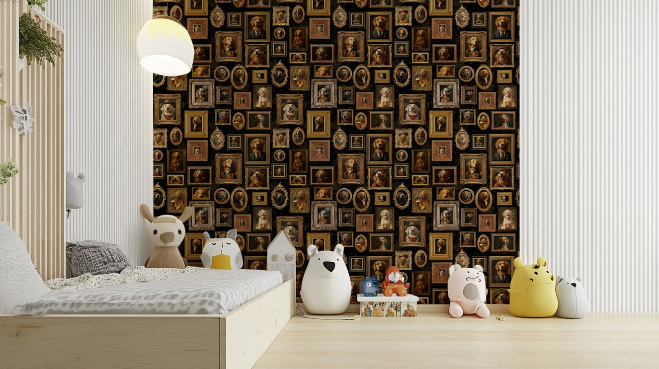 High-resolution artistic rendering of dogs.

