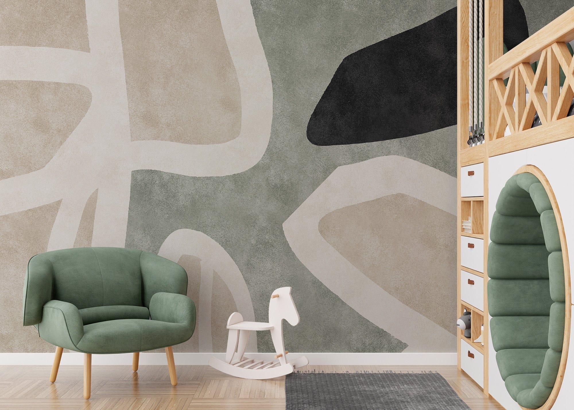 Luxurious golden geometric abstract wallpaper for walls., B308