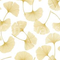 Golden Ginkgo Breeze Wallpaper wallpaper mural for a creative studio setting.