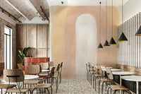 Golden tone curved wall artwork GD267


