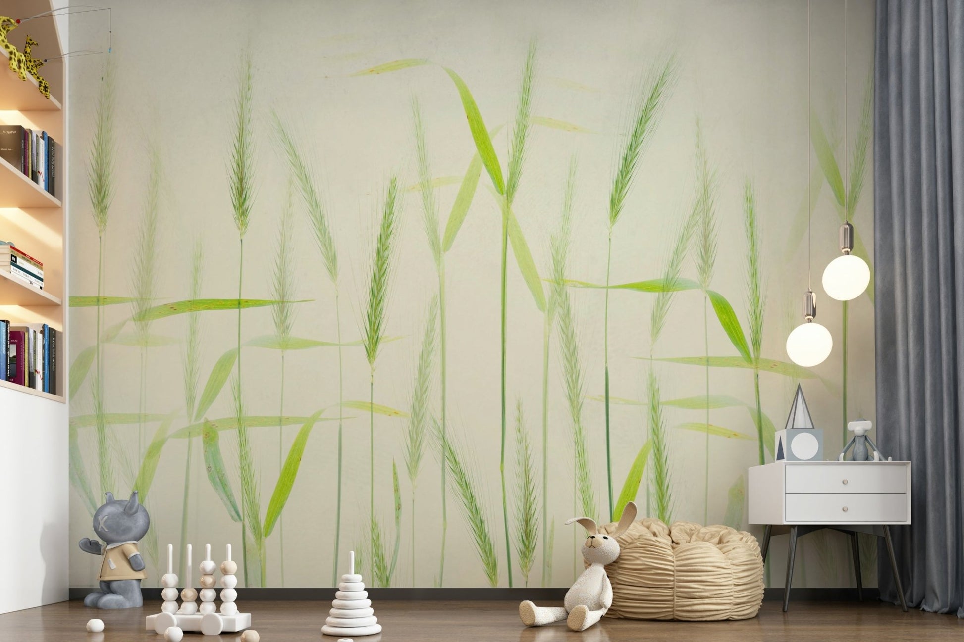 A classic grain field wallpaper for walls., GD5223