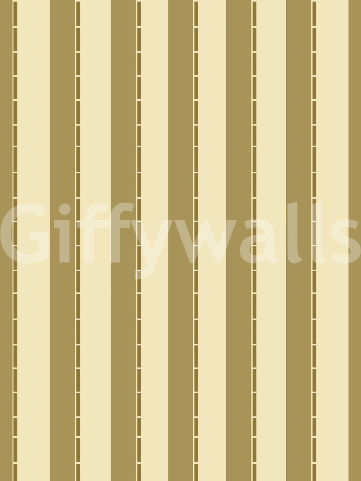 Structured Golden Grid Stripes Wallpaper in golden tones with balanced stripe spacing