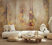 A contemplative gentle light wallpaper mural for a feature wall.