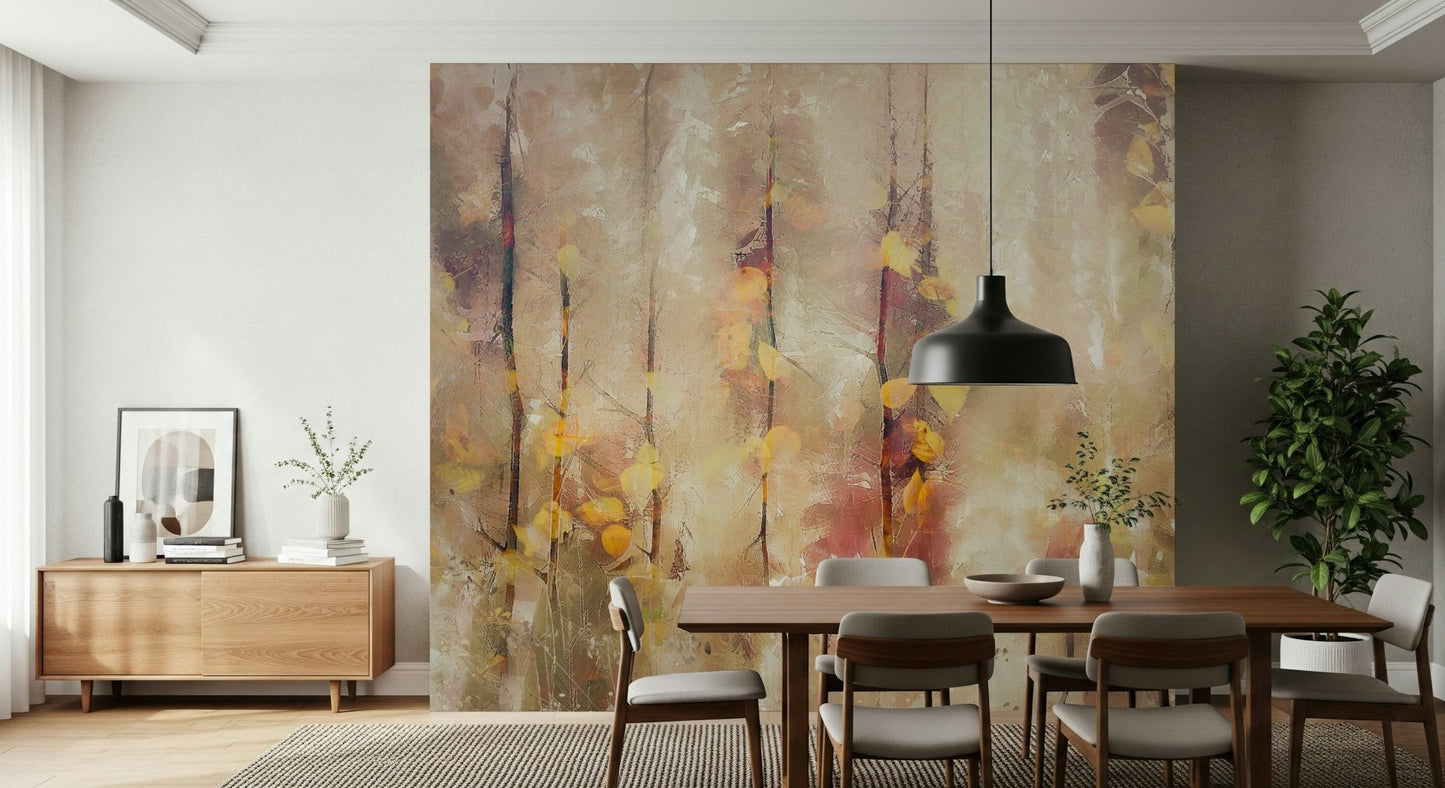 A classic forest theme wallpaper for walls.
