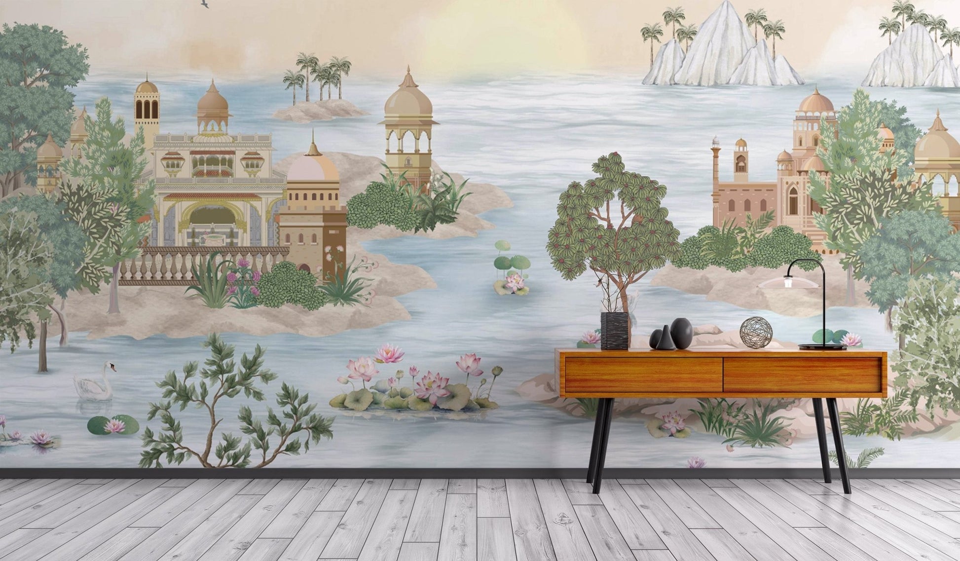 Traditional Indian Architecture Wall Mural