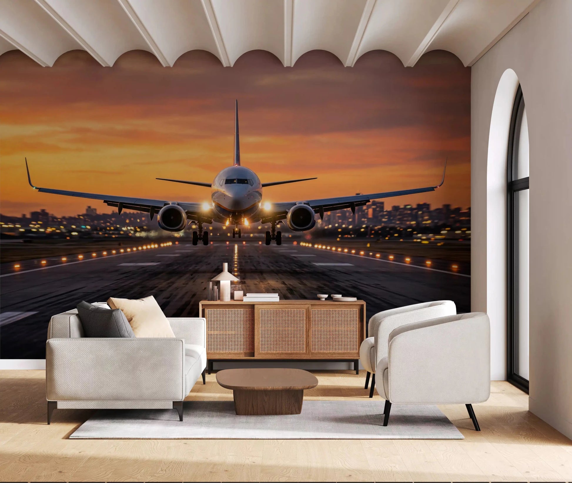 Golden Hour Ascent Wall Mural