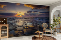 Coastal golden hour wall art for peaceful ambiance., GD1896