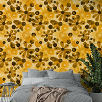 Bold flower print wallpaper for walls

