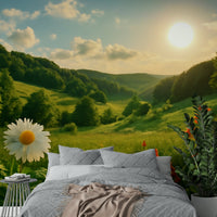 Warm floral design with soft tones
