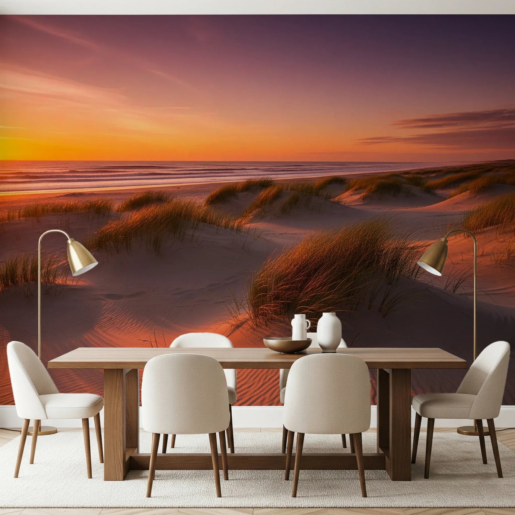 Golden Hour Dunes Wall Mural