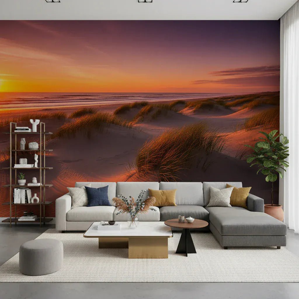 Golden Hour Dunes Wall Mural