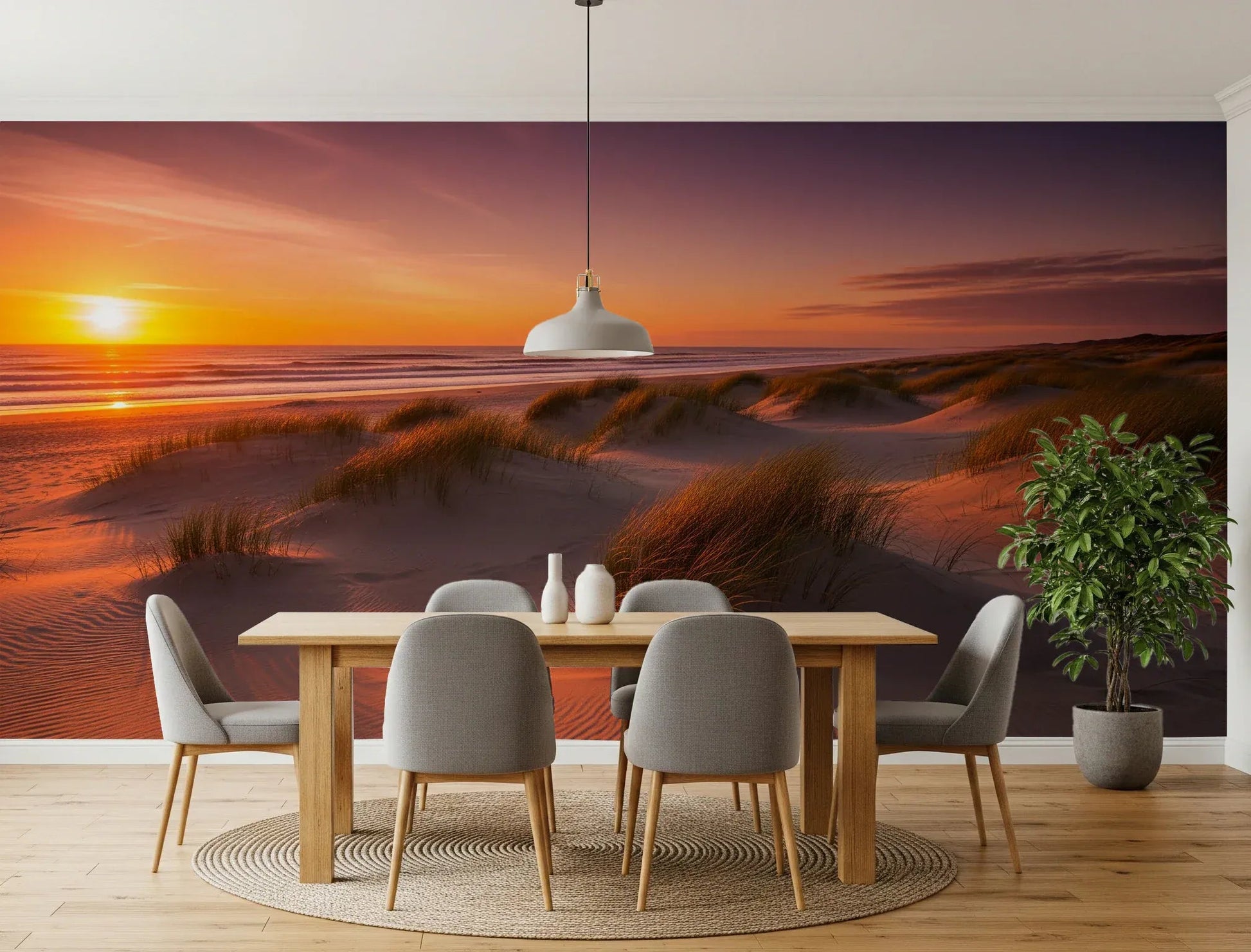 Golden Hour Dunes Wall Mural