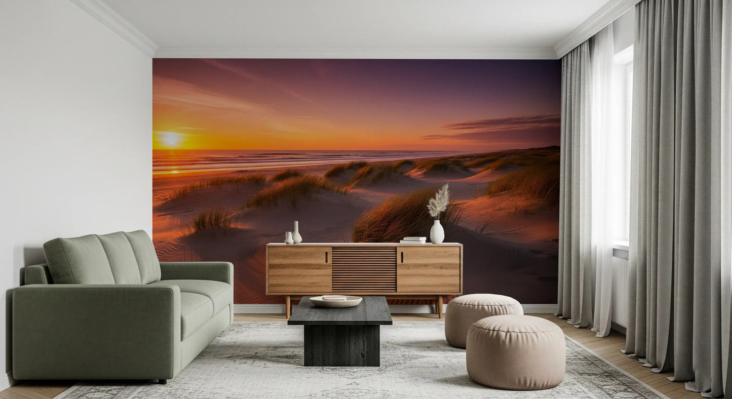 Golden Hour Dunes Wall Mural
