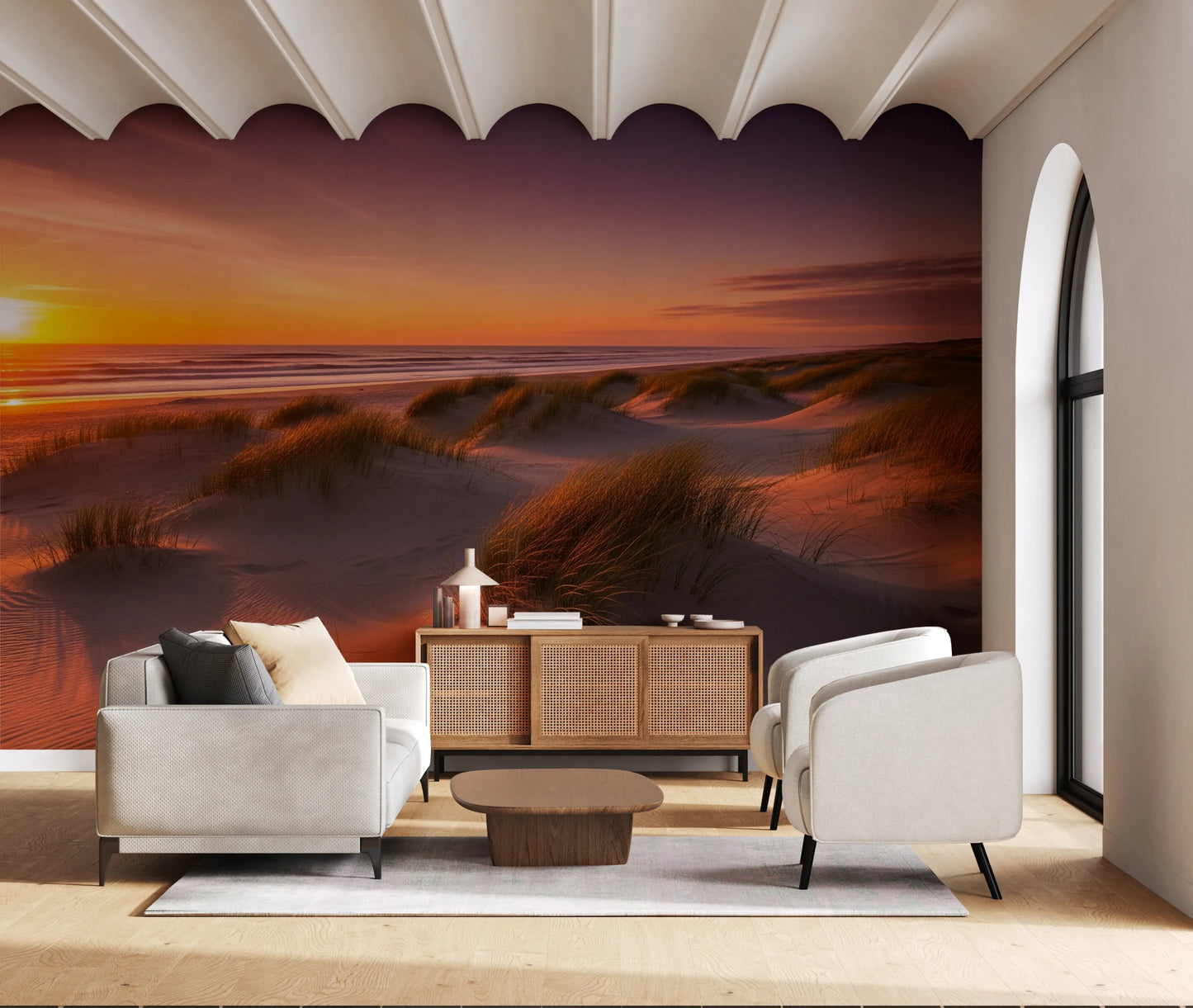 Golden Hour Dunes Wall Mural