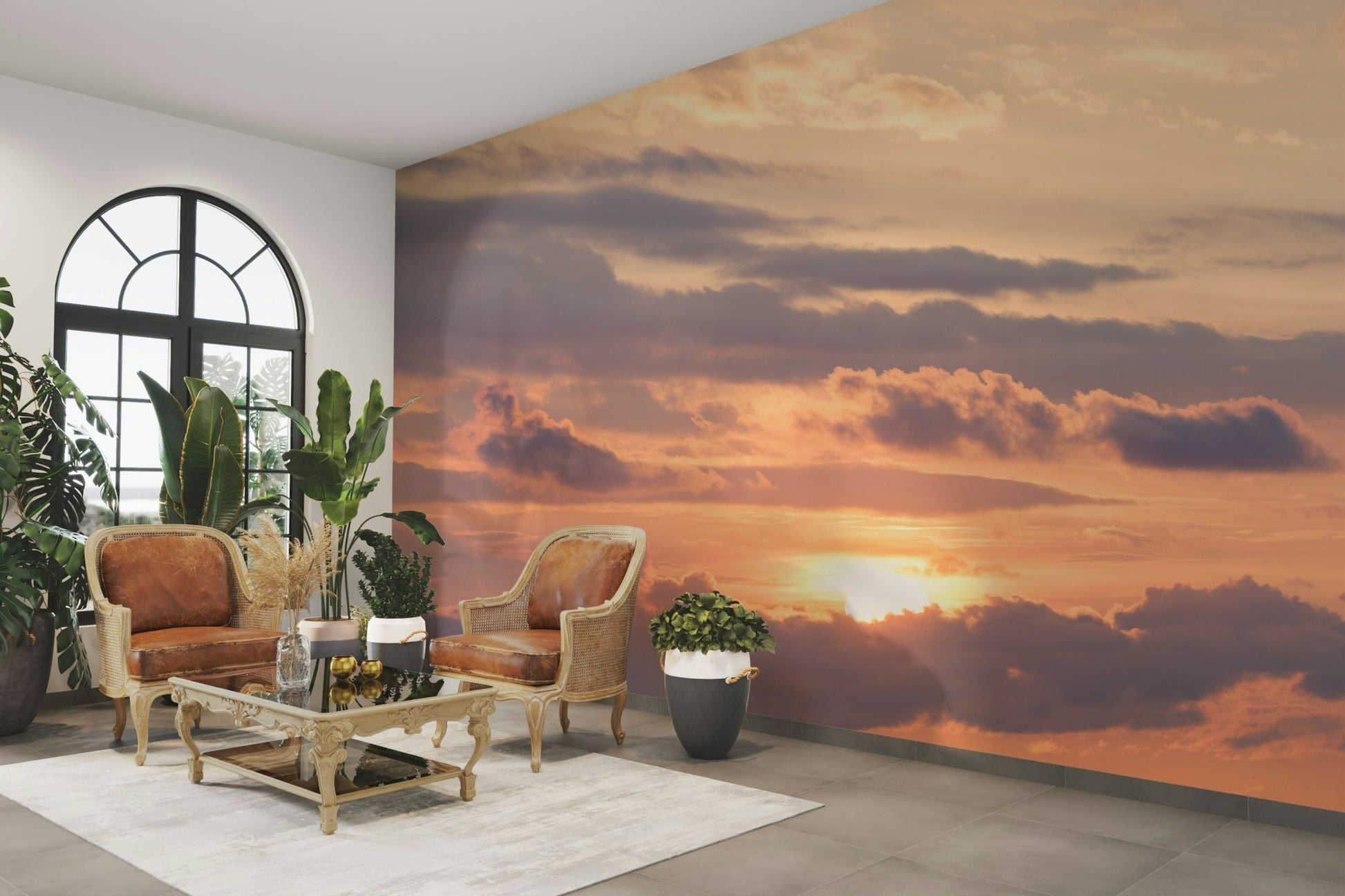 A classic evening sky wallpaper for walls., GD5129