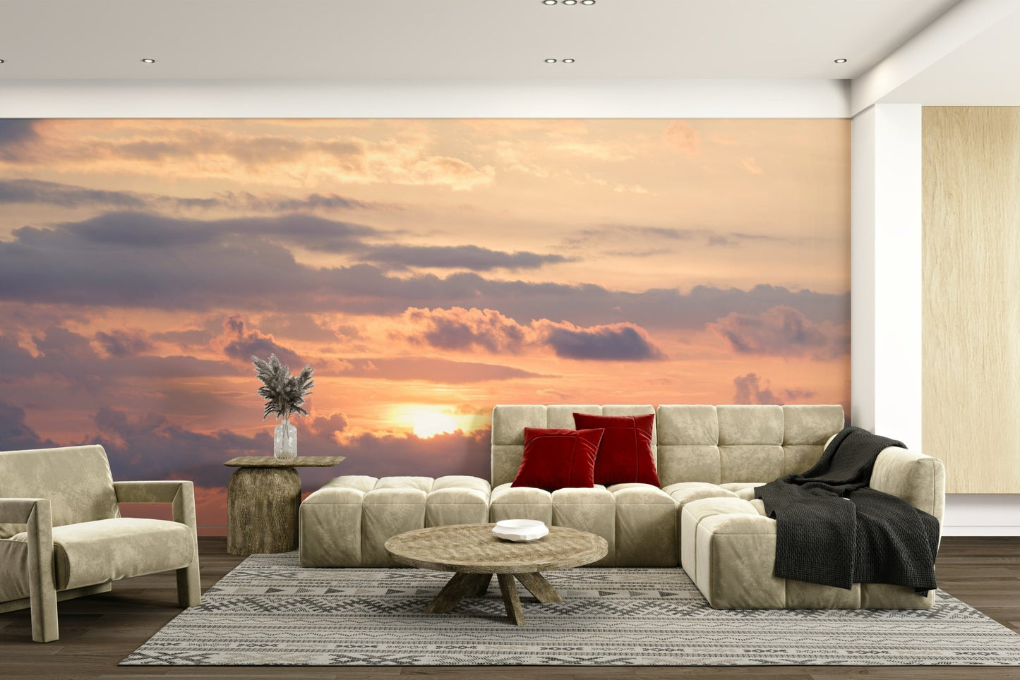 An artistic nature inspired mural for home decor., GD5129