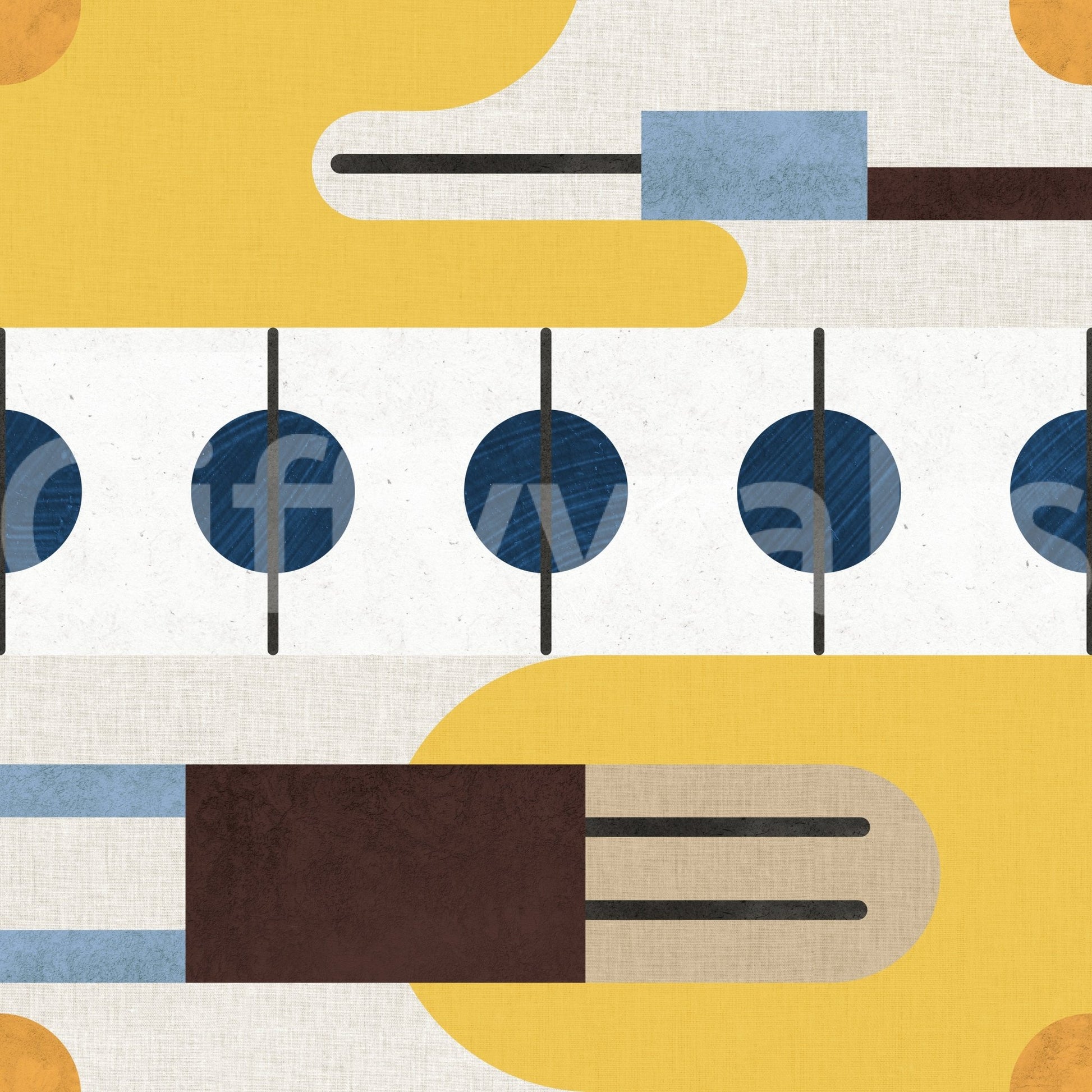 Neutral tone sunset wall design

