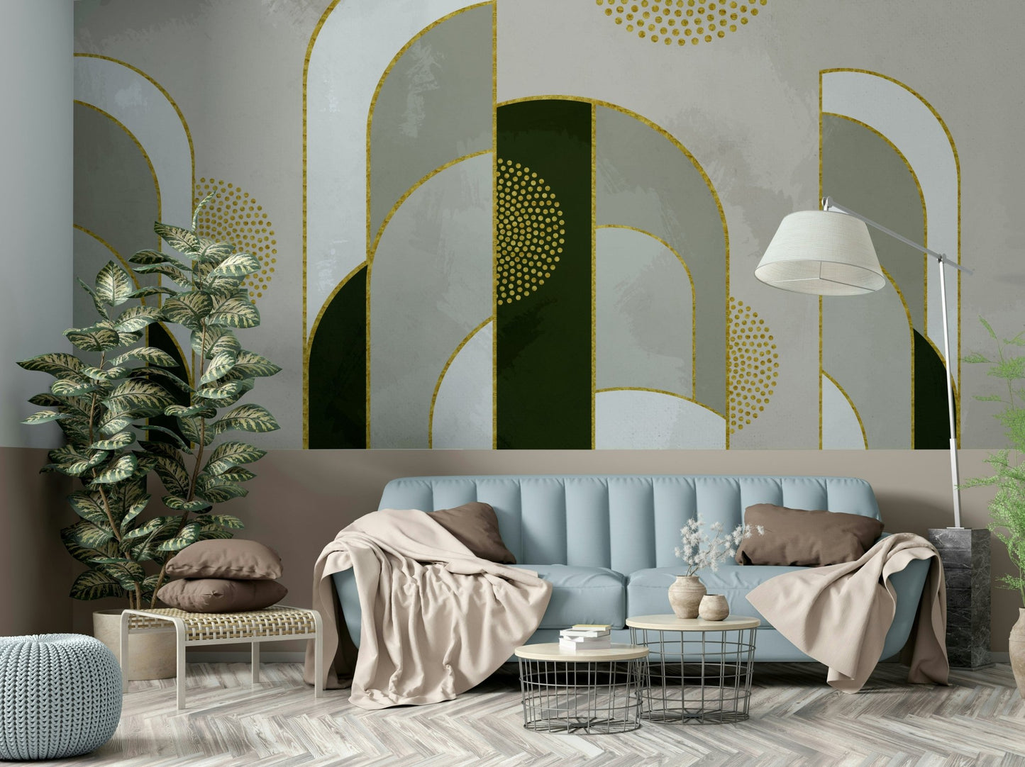 Warm sunset tones wallpaper print

