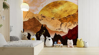 Marble sky and earthy peaks wallpaper GD107

