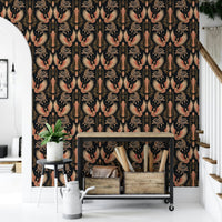 Golden bird phoenix art wallpaper GD285

