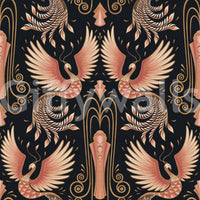 Gold phoenix bird elegant repeat GD285

