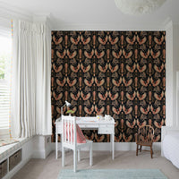 Elegant golden phoenix pattern art GD285

