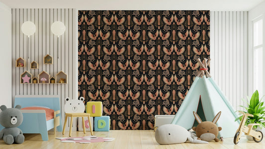 Decorative flying phoenix pattern

