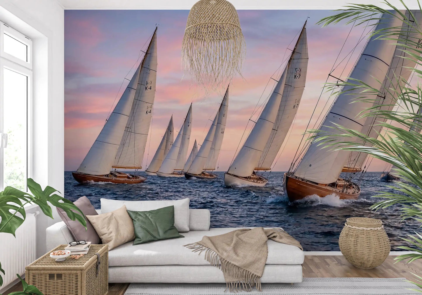 Golden Hour Regatta Wall Mural