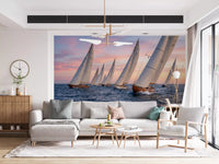 Golden Hour Regatta Wall Mural
