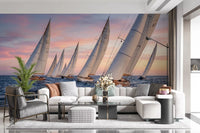 Golden Hour Regatta Wall Mural
