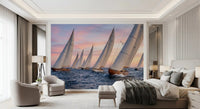 Golden Hour Regatta Wall Mural
