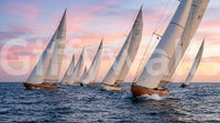 Golden Hour Regatta Wall Mural