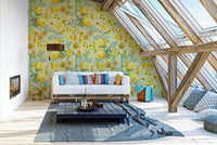 Gentle rose blooms in golden light for a peaceful wallpaper look., GD1347