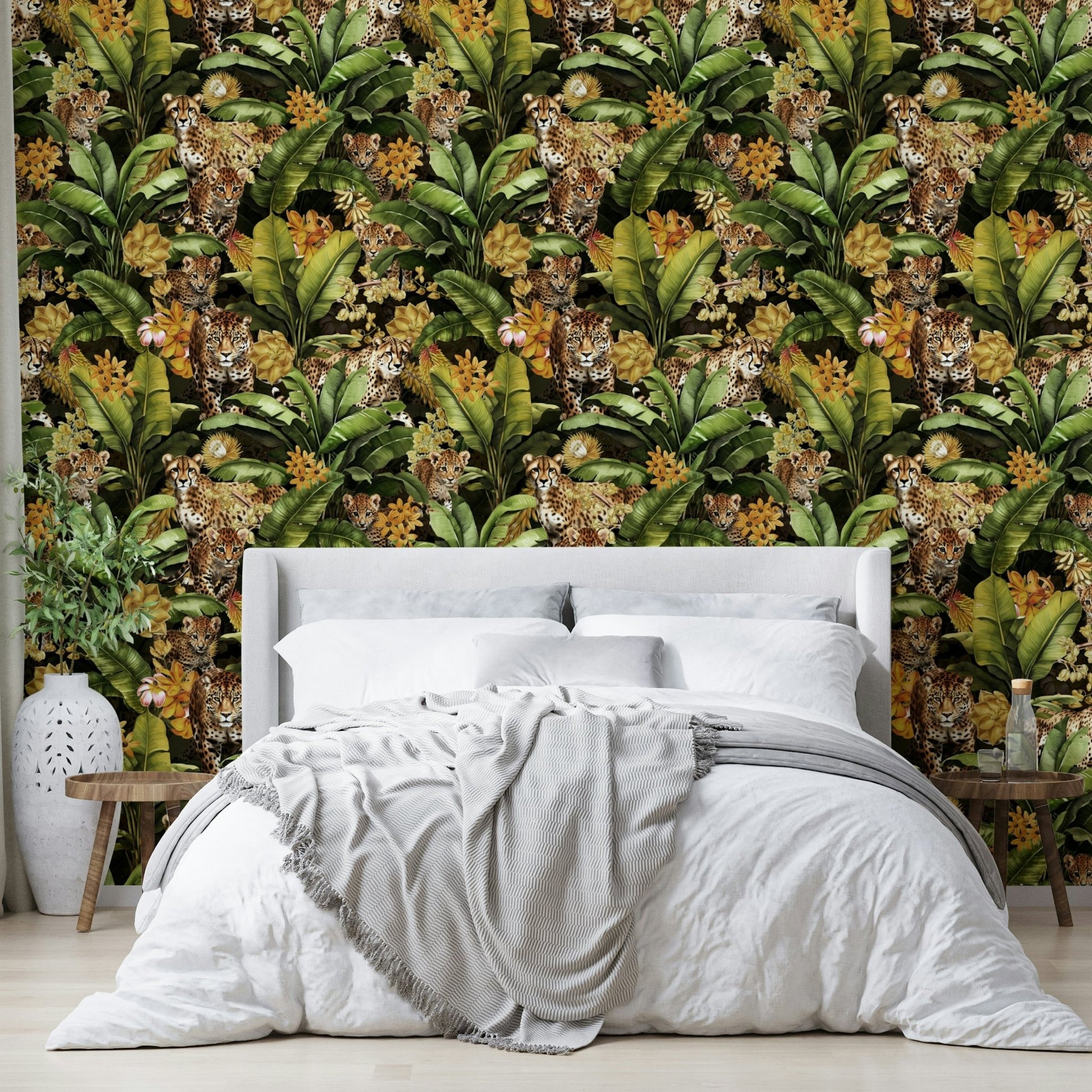 Luxurious golden jungle wall art for your home

