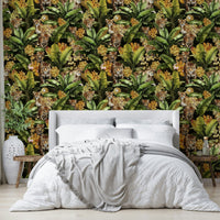 Luxurious golden jungle wall art for your home

