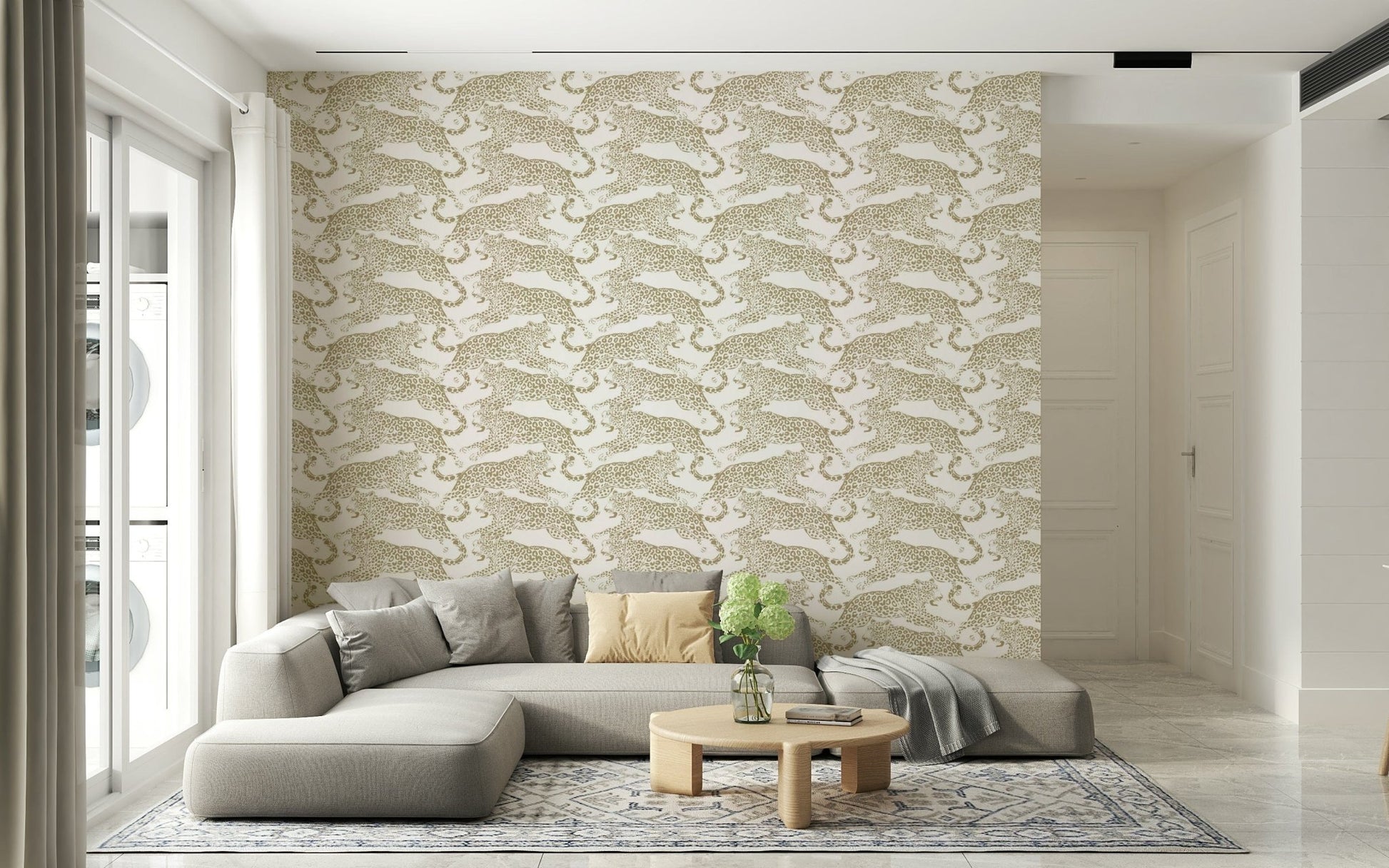 An artistic nature inspired mural for home decor.
