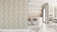 A graceful subtle pattern wall mural in rich, lavish tones.