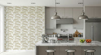 A contemplative wild animal wallpaper mural for a feature wall.