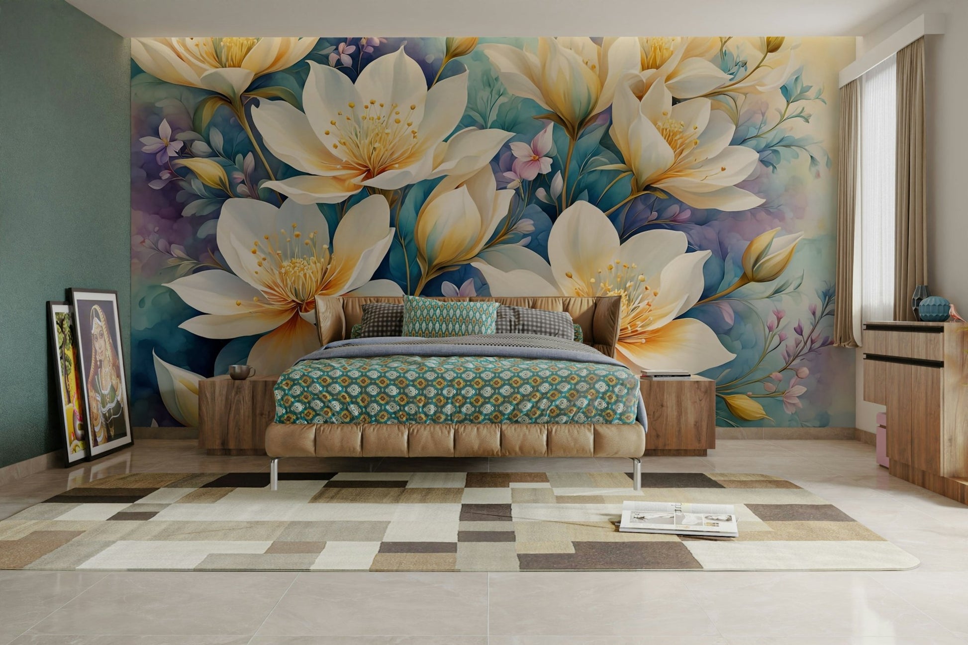 The overall feeling is one of peace, serenity, and natural beauty.
