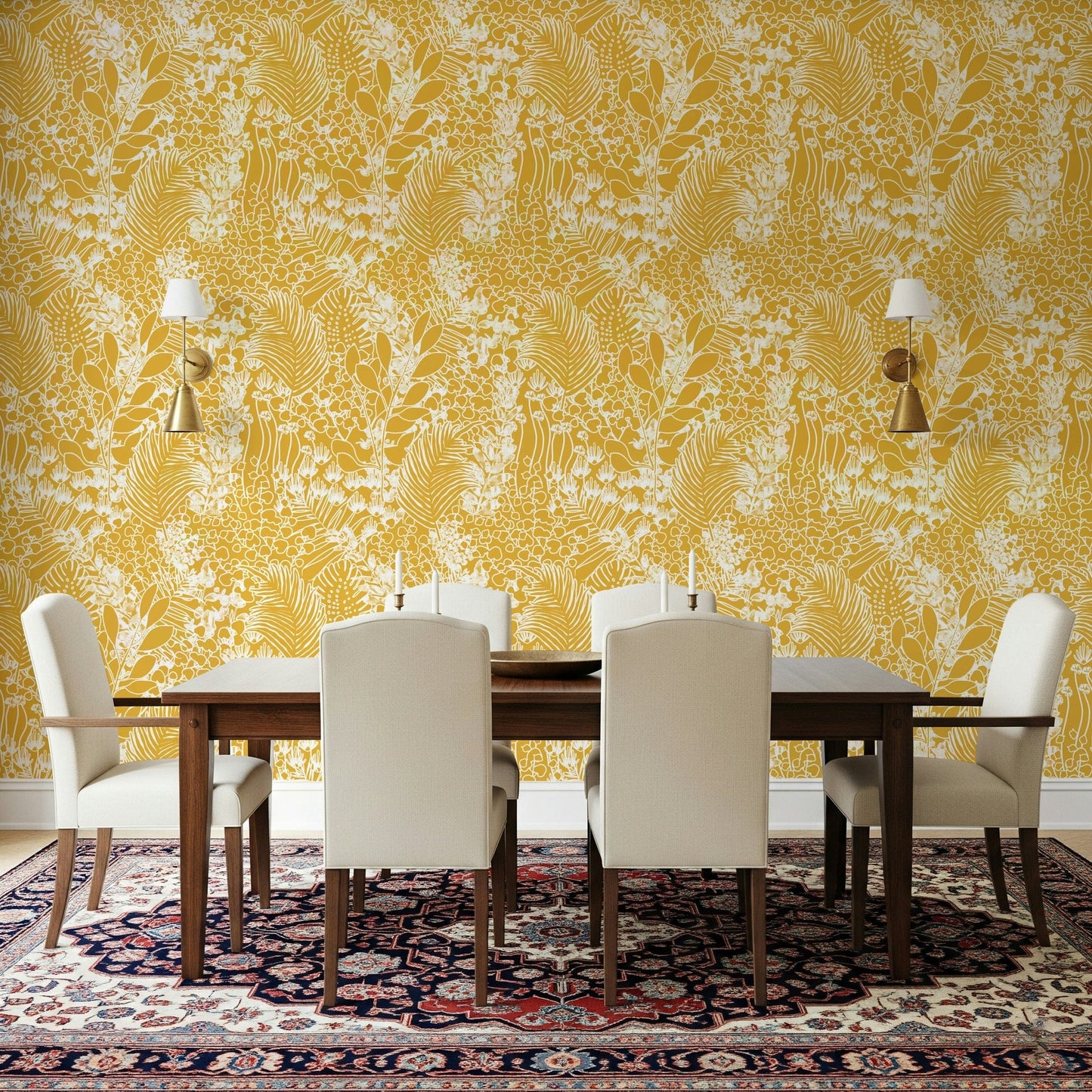 Golden Meadow Dream wallpaper for a soft feature wall in a nursery., GD7849