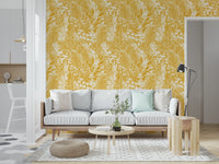 Geometric Forest inspired meadow wall mural for a modern hallway., GD7849