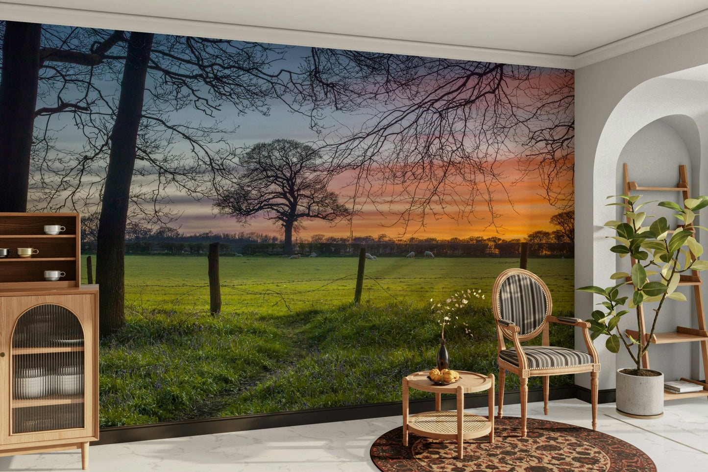 The colors are warm and gentle.

