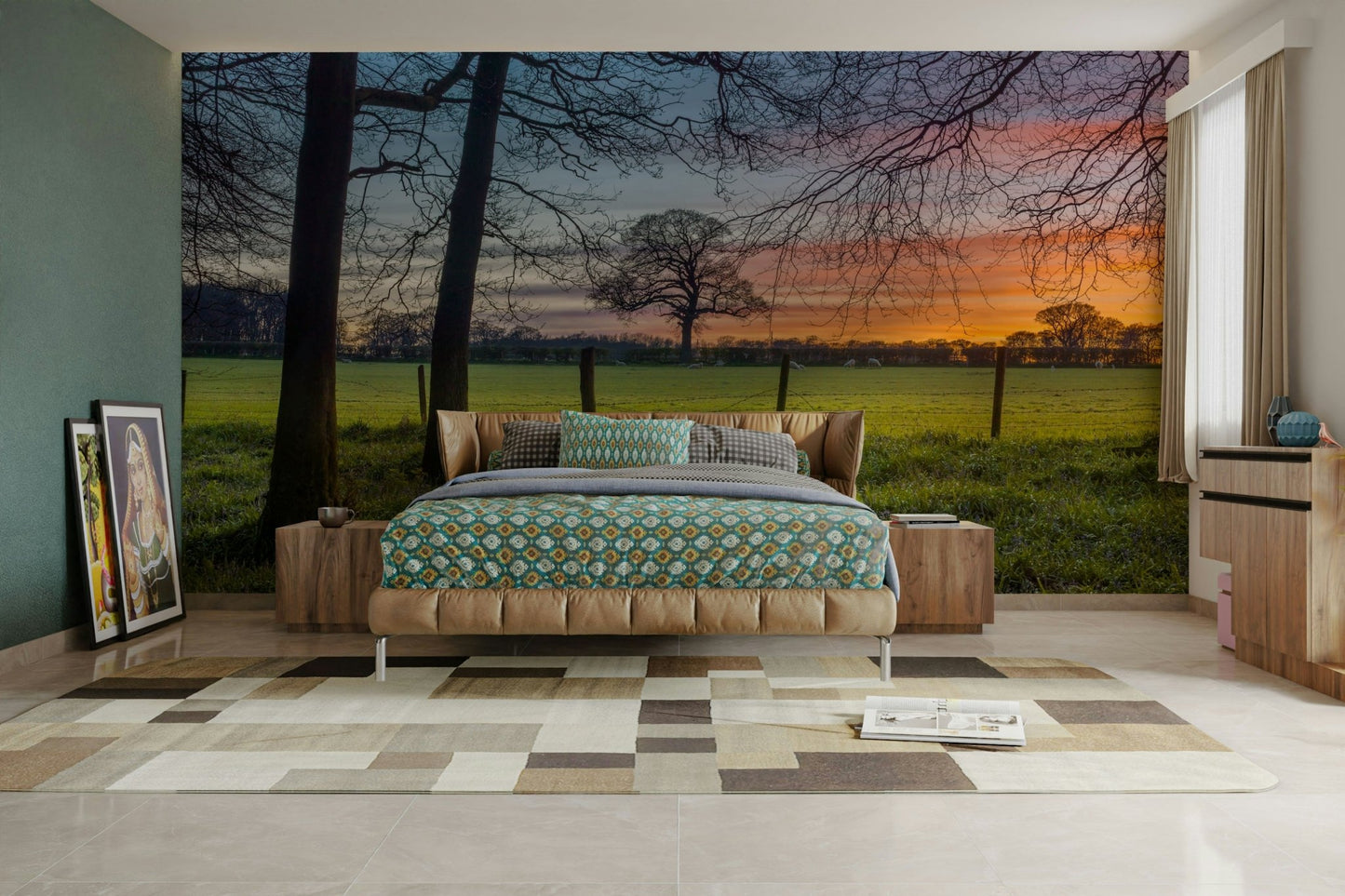 The composition is full and detailed.

