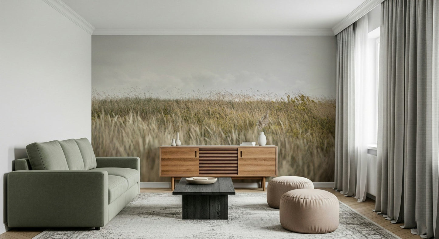 An artistic nature inspired mural for home decor.