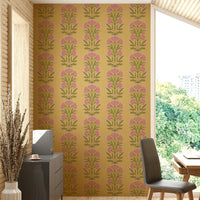 The image has a soft, painted look with a metallic sheen.

