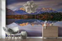 A serene majestic mountain wall mural for your decor., GD5791