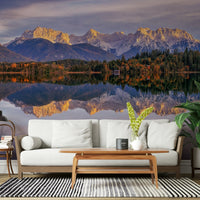 A contemplative dramatic vista wallpaper mural for a feature wall., GD5791